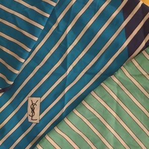 Vintage Yves Saint Laurent silk scarf carré